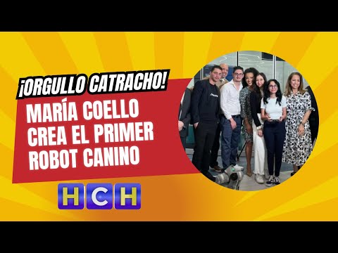 ¡Orgullo catracho! María Coello crea el primer robot canino para ayudar a personas con discapacidad