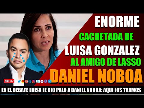 Una verdadera paliza la que le dio Luisa Gonzalez al candidato Noboa. Aqui una parte.