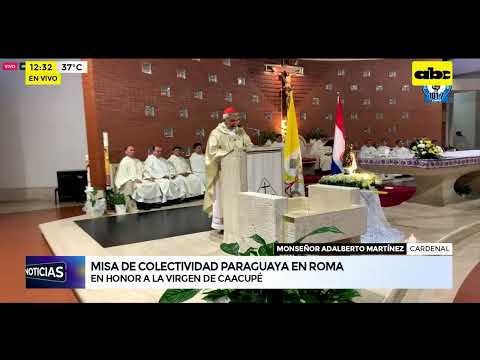 Misa de colectividad Paraguaya en Roma