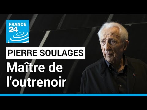 Au Louvre, hommage national au peintre Pierre Soulages, maître de l'outrenoir • FRANCE 24