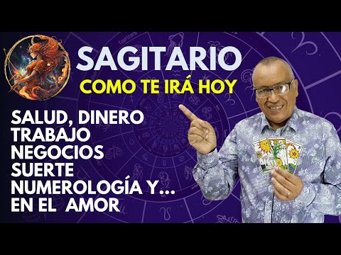 SAGITARIO...MARAVILLOSO EL DINERO y LA SUERTE TE LLEGAN a MANOS LLENAS...EN EL AMOR FELCIIDAD