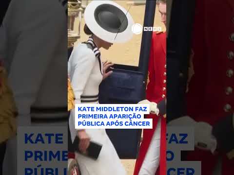 Kate Middleton faz 1ª aparição pública após anunciar câncer.  #RecordNews #Shorts #KateMiddleton