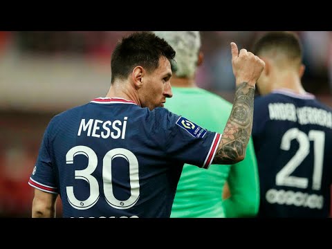 Ligue 1 : Lionel Messi, roi de la soirée, pour sa grande première en Ligue 1 • FRANCE 24