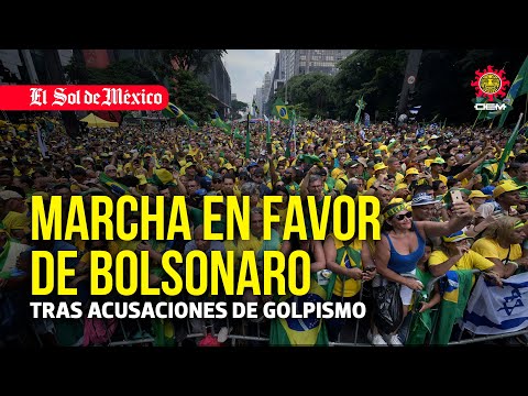 Marcha en favor de Bolsonaro tras acusaciones de golpismo