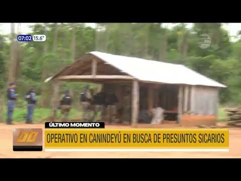 Operativo en busca de presuntos sicarios en Canindeyú