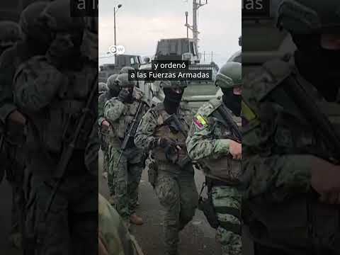 Ejército de Ecuador afirma que no va a retroceder y que no negociará con terroristas