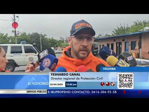 Se registraron lluvias con granizo en Táchira - El Noticiero emisión meridiana 23/04/24