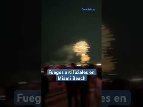 Fuegos artificiales en Miami Beach #miami #miamibeach