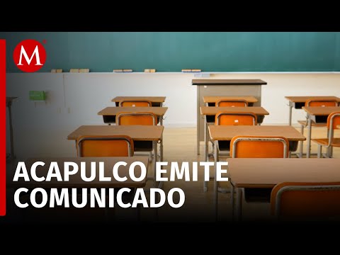 Suspensión de clases en Acapulco por formación de ciclón