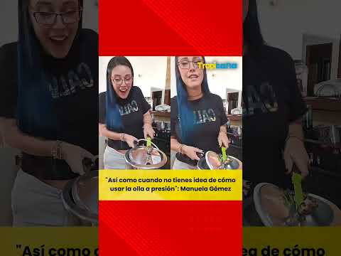 Manuela Gómez compartió divertido video en su cocina