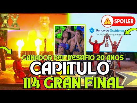 CAPITULO 114 LA GRAN FINAL DESAFIO 20 AÑOS, KEVYN ES CORONADO COMO EL GANADOR DEL DESAFIO XX 2024