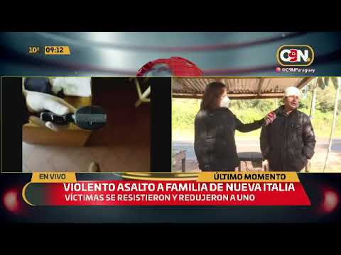 Violento asalto a familia en Nueva Italia