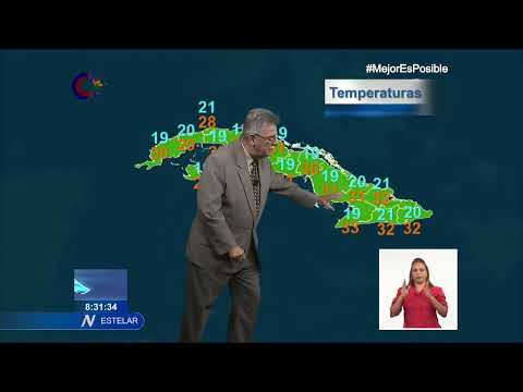 El tiempo en Cuba: tarde cálida y aisladas lluvias
