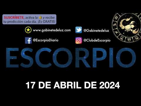 Horóscopo Diario - Escorpio - 17 de Abril de 2024.