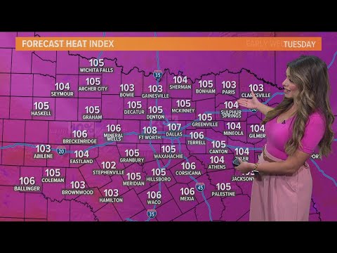 DFW Weather: Heat index reaches triple-digits across North Texas