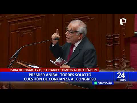 Aníbal Torres: Ejecutivo busca la gobernabilidad antes que un cierre del Congreso