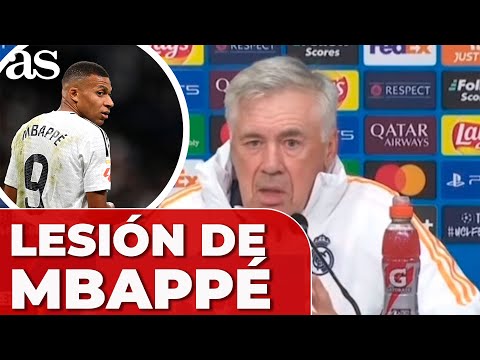 ANCELOTTI explica la LESIÓN de Kylian MBAPPÉ | LILLE VS REAL MADRID