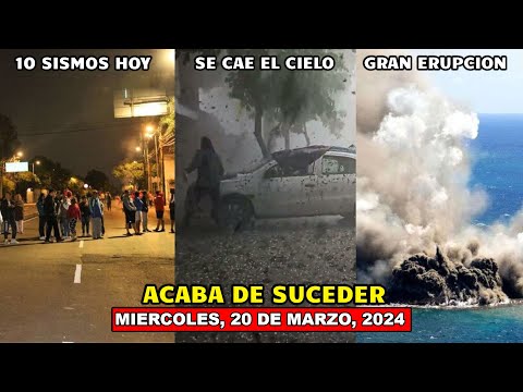 ACABA DE SUCEDER, 10 SISMOS SACUDEN MEXICO, ERUPCIÓN FORMA UNA ISLA, SE CAE EL CIELO EN ARGENTINA