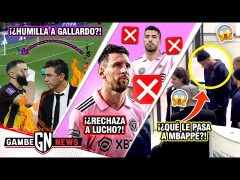 ¡BENZEMA HUNDE Y HUMILLA a GALLARDO!|¿MESSI RECHAZA a SUÁREZ?|MBAPPÉ se queda SOLO