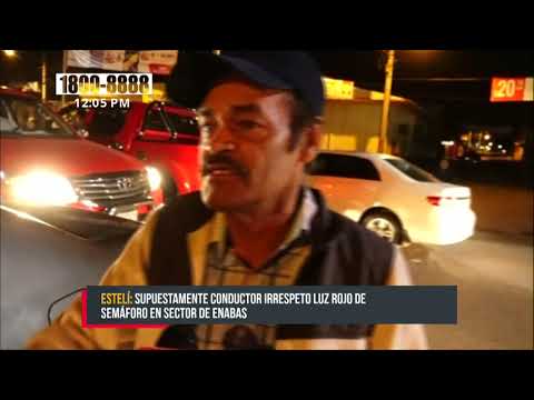 Irrespeto a una señal de tránsito provoca un accidente en Estelí - Nicaragua