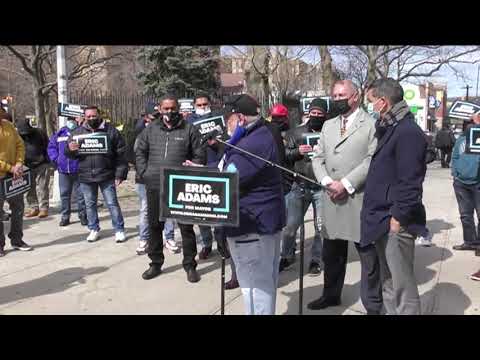 Erick Adams for mayor Rally organized by Councilman Ydanis Rodriguez video by Jose Rivera 3:19:21