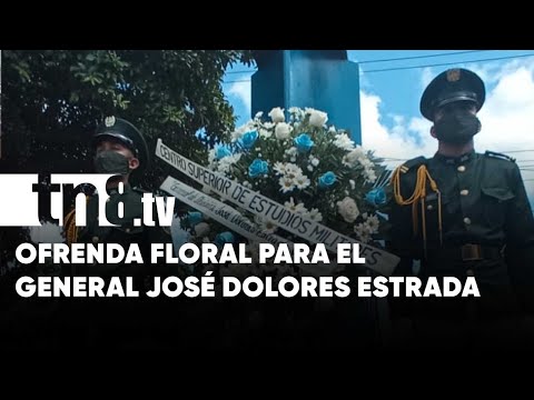 Municipalidad y Ejército de Nicaragua rindieron honor al general José Dolores Estrada
