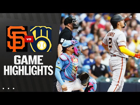 Giants vs. Brewers Game Highlights (8/22/25) | MLB Highlights