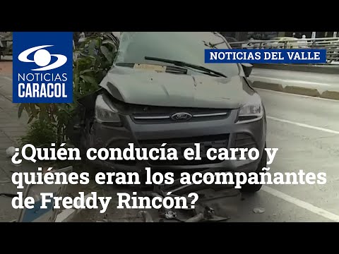 ¿Quién conducía el carro y quiénes eran los acompañantes de Freddy Rincón?