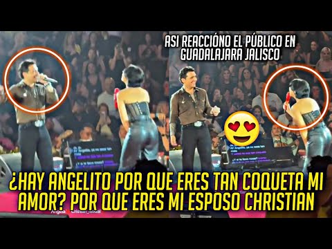 CHRISTIAN LE PREGUNTA A SU ESPOSA ANGELA POR QUÉ ES TAN COQUETA EN GUADALAJARA JALISCO