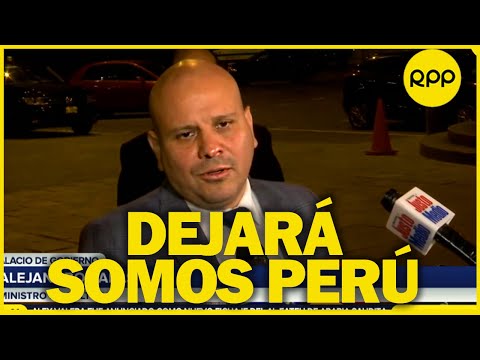 Ministro Salas tras pedido de Somos Perú: Mi carta de renuncia la tienen en la mesa