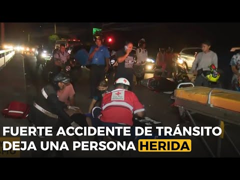 Fuerte accidente de tránsito deja una persona herida en Bulevar Fuerzas Armadas