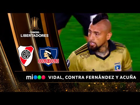 Arturo Vidal contra Nacho Fernández y el Huevo Acuña - River vs. Colo-Colo - Libertadores 2024