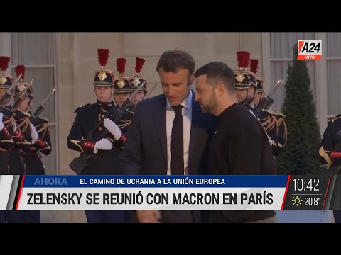 Noticias desde Francia: Zelensky se reunió con Emmanuel Macron en París