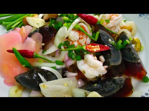 ยำไข่เยี่ยวม้า-อาหารเรียกน้ำย่ ยำไข่เยี่ยวม้า-อาหารเรียกน้ำย่