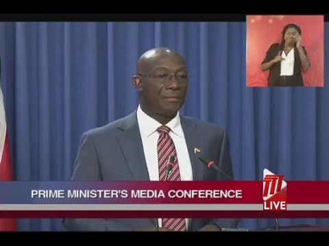 Prime Minister Dr. Keith Rowley's Media Conference On COVID-19 - Friday July 31st 2020