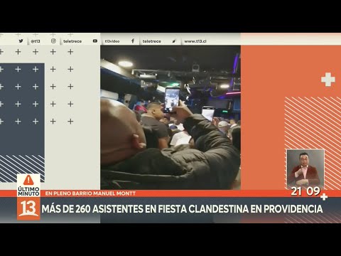 Providencia: Más de 260 asistentes en fiesta clandestina en el Barrio Manuel Montt