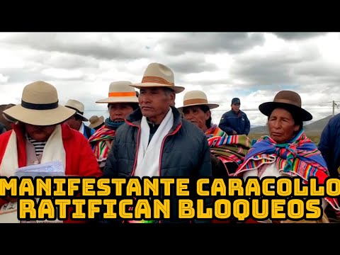ORGANIZACIONES DE CARACOLLO RATIFICAN BLOQUEOS EN BOLIVIA HASTA CONVOCAR ELECCIONES JUDICIALES..