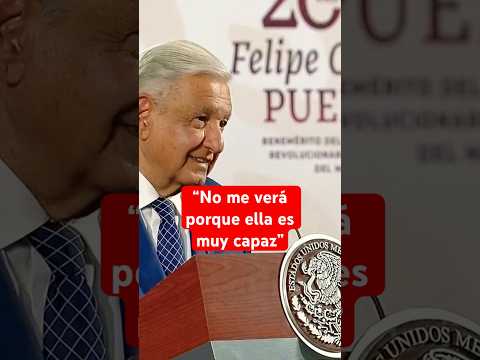 AMLO cuenta que Sheinbaum será la única que podrá visitarlo en Palenque #shorts