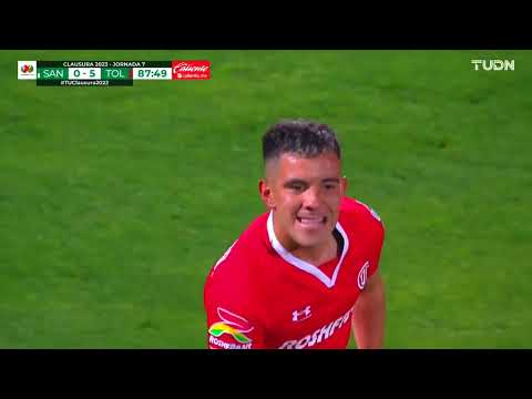 Gol de Leonardo Fernández | Santos 0-5 Toluca | Liga BBVA MX - Clausura 2023 - Jornada 7