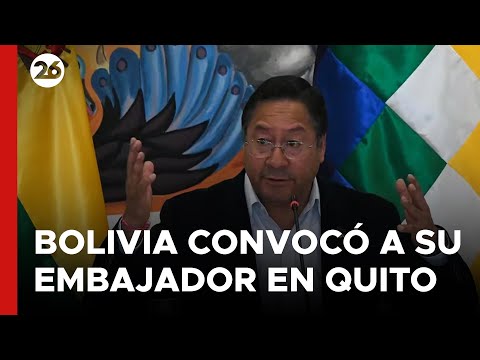 BOLIVIA | Luis Arce convocó a su embajadora en Ecuador
