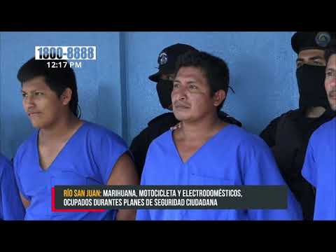 Policía Nacional trabaja efectivamente contra el crimen en Río San Juan - Nicaragua