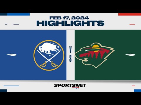 NHL Highlights | Sabres vs. Wild - February 17, 2024