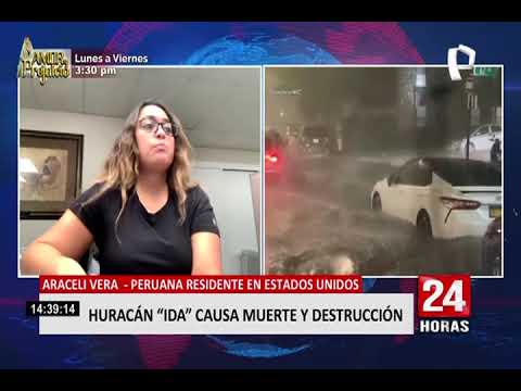 Peruana en EE.UU. da su testimonio tras el huracán Ida