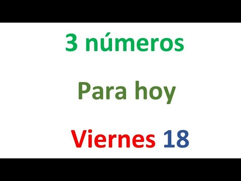 3 números para el Viernes 18 de Octubre, El campeón de los números