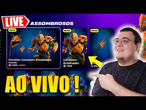 AO VIVO NOVO CAVALEIRO !CARTAS LIVE FORTNITE CAPÍTULO 5 TEMPORADA 4