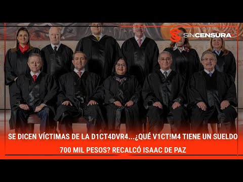 Se dicen VÍCT1M4S de la d1ctadur4… ¿qué VÍCT1M4 tiene un SUELDO 700 mil pesos? cuestiona #IsaacDePaz