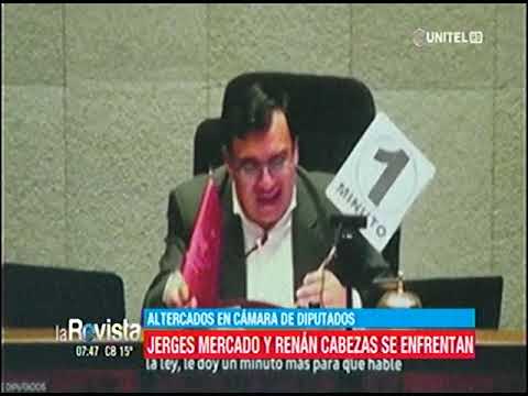 03022023 JERGES MERCADO Y RENAN CABEZAS SE ENFRENTANEN LA CÁMARA DE DIPUTADOS RED UNITEL