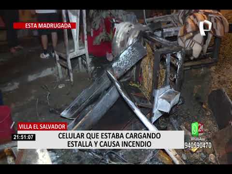 Familia salva de morir luego que celular explotara y desencadenara incendio en VES