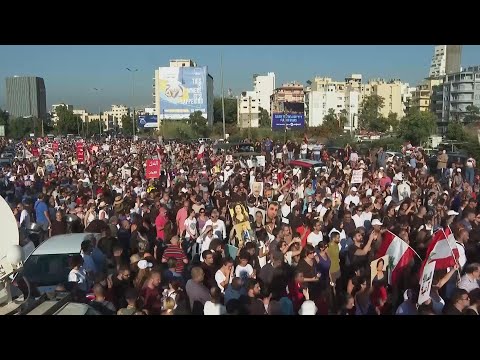 Huge demo on anniversary of Beirut port blast