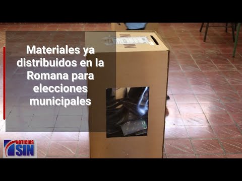 Materiales ya distribuidos en la Romana para elecciones municipales